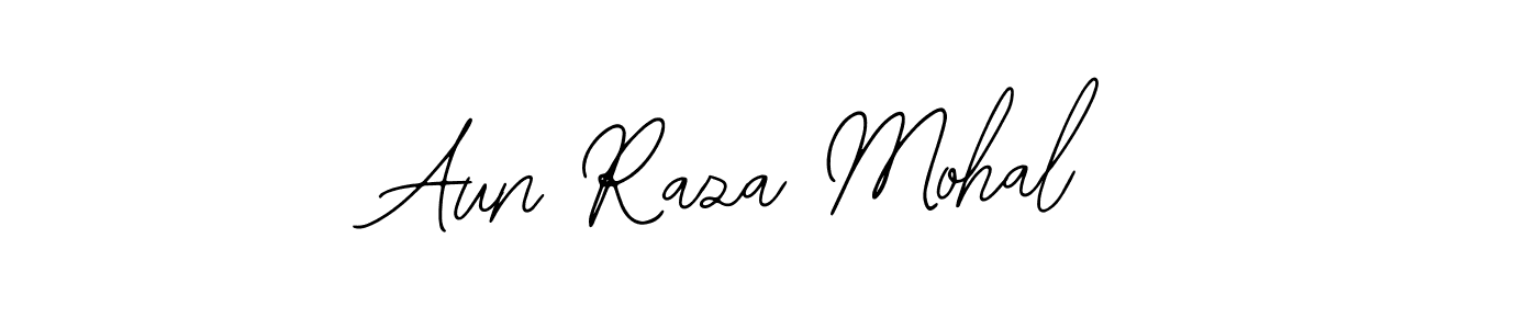 This is the best signature style for the Aun Raza Mohal name. Also you like these signature font (Bearetta-2O07w). Mix name signature. Aun Raza Mohal signature style 12 images and pictures png