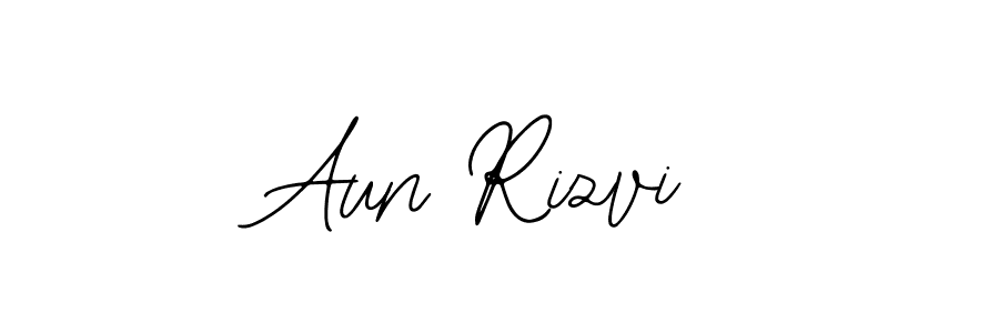 Also You can easily find your signature by using the search form. We will create Aun Rizvi name handwritten signature images for you free of cost using Bearetta-2O07w sign style. Aun Rizvi signature style 12 images and pictures png