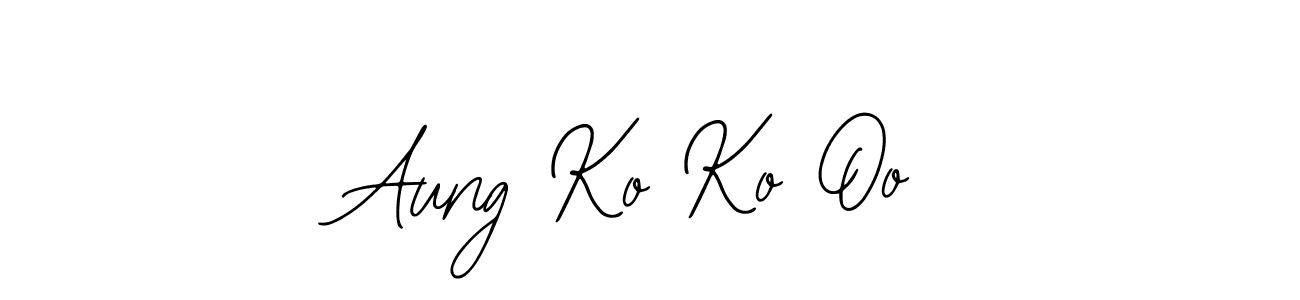 The best way (Bearetta-2O07w) to make a short signature is to pick only two or three words in your name. The name Aung Ko Ko Oo include a total of six letters. For converting this name. Aung Ko Ko Oo signature style 12 images and pictures png