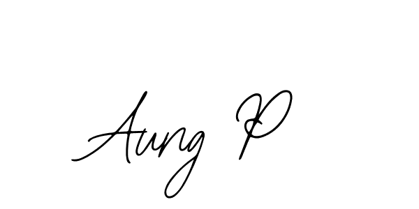 It looks lik you need a new signature style for name Aung P. Design unique handwritten (Bearetta-2O07w) signature with our free signature maker in just a few clicks. Aung P signature style 12 images and pictures png