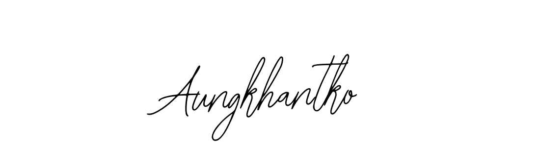 Make a beautiful signature design for name Aungkhantko. With this signature (Bearetta-2O07w) style, you can create a handwritten signature for free. Aungkhantko signature style 12 images and pictures png
