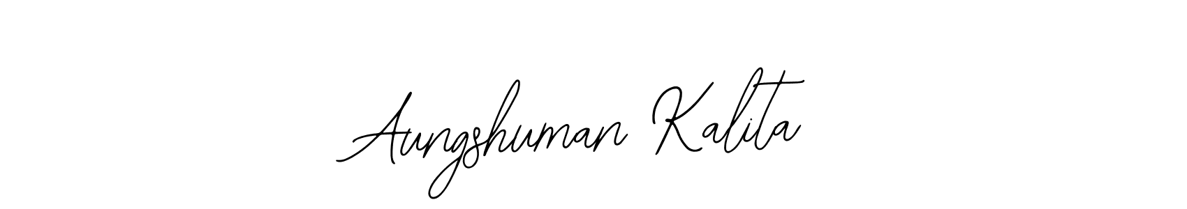 if you are searching for the best signature style for your name Aungshuman Kalita. so please give up your signature search. here we have designed multiple signature styles  using Bearetta-2O07w. Aungshuman Kalita signature style 12 images and pictures png