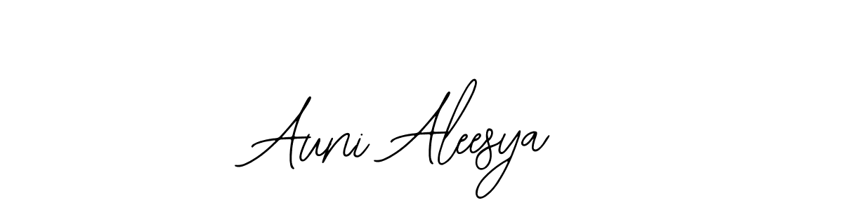 Make a beautiful signature design for name Auni Aleesya. Use this online signature maker to create a handwritten signature for free. Auni Aleesya signature style 12 images and pictures png