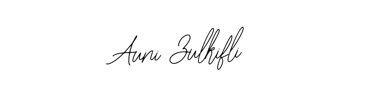 Design your own signature with our free online signature maker. With this signature software, you can create a handwritten (Bearetta-2O07w) signature for name Auni Zulkifli. Auni Zulkifli signature style 12 images and pictures png