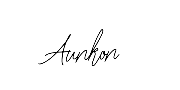 The best way (Bearetta-2O07w) to make a short signature is to pick only two or three words in your name. The name Aunkon include a total of six letters. For converting this name. Aunkon signature style 12 images and pictures png