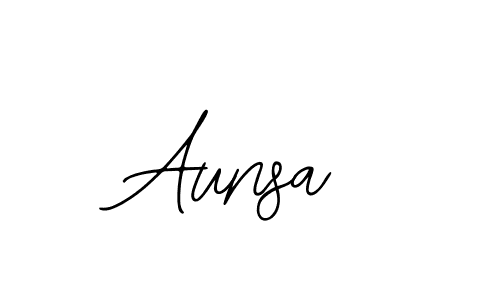 Make a beautiful signature design for name Aunsa. With this signature (Bearetta-2O07w) style, you can create a handwritten signature for free. Aunsa signature style 12 images and pictures png