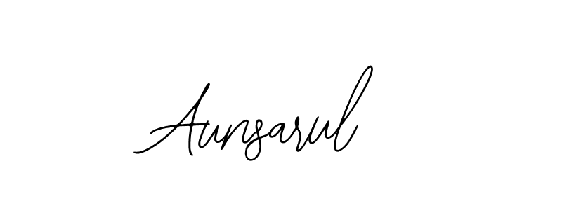 Design your own signature with our free online signature maker. With this signature software, you can create a handwritten (Bearetta-2O07w) signature for name Aunsarul. Aunsarul signature style 12 images and pictures png