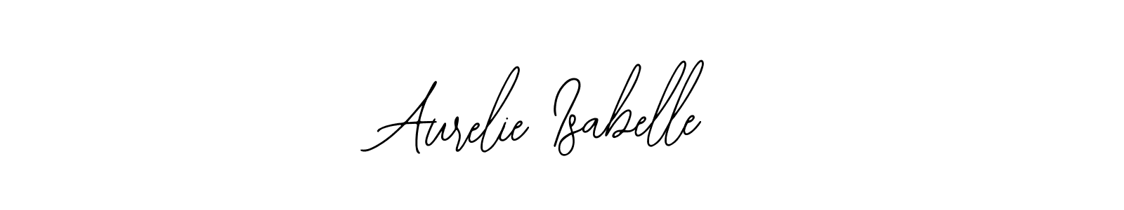 You should practise on your own different ways (Bearetta-2O07w) to write your name (Aurelie Isabelle) in signature. don't let someone else do it for you. Aurelie Isabelle signature style 12 images and pictures png