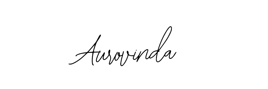 How to make Aurovinda name signature. Use Bearetta-2O07w style for creating short signs online. This is the latest handwritten sign. Aurovinda signature style 12 images and pictures png