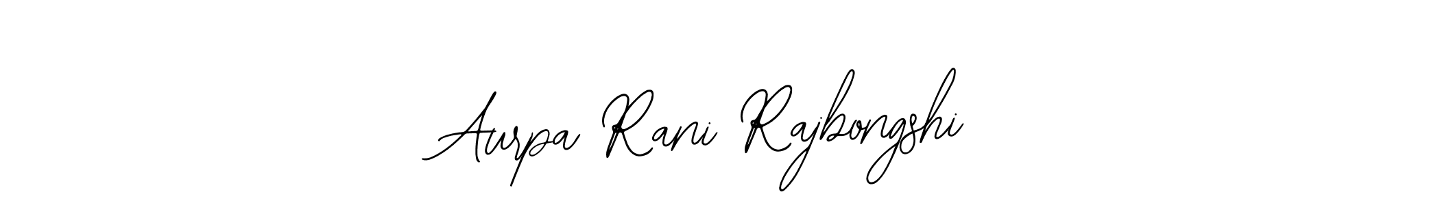 How to make Aurpa Rani Rajbongshi name signature. Use Bearetta-2O07w style for creating short signs online. This is the latest handwritten sign. Aurpa Rani Rajbongshi signature style 12 images and pictures png