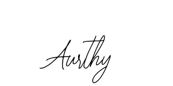 Design your own signature with our free online signature maker. With this signature software, you can create a handwritten (Bearetta-2O07w) signature for name Aurthy. Aurthy signature style 12 images and pictures png