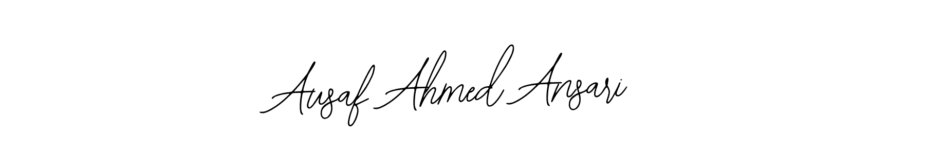 You should practise on your own different ways (Bearetta-2O07w) to write your name (Ausaf Ahmed Ansari) in signature. don't let someone else do it for you. Ausaf Ahmed Ansari signature style 12 images and pictures png