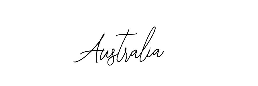 Design your own signature with our free online signature maker. With this signature software, you can create a handwritten (Bearetta-2O07w) signature for name Australia. Australia signature style 12 images and pictures png