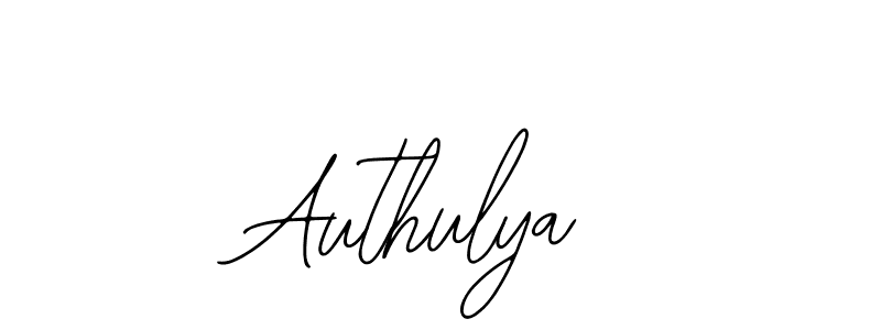 Design your own signature with our free online signature maker. With this signature software, you can create a handwritten (Bearetta-2O07w) signature for name Authulya. Authulya signature style 12 images and pictures png