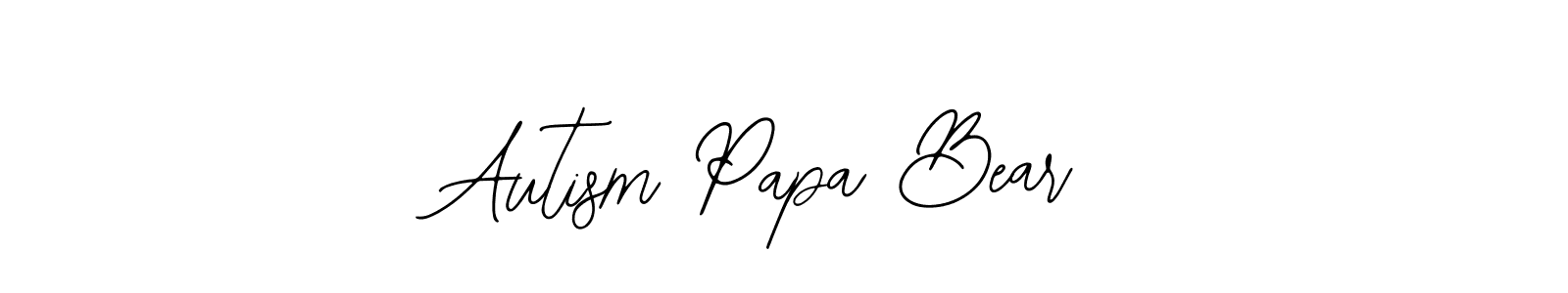 Bearetta-2O07w is a professional signature style that is perfect for those who want to add a touch of class to their signature. It is also a great choice for those who want to make their signature more unique. Get Autism Papa Bear name to fancy signature for free. Autism Papa Bear signature style 12 images and pictures png