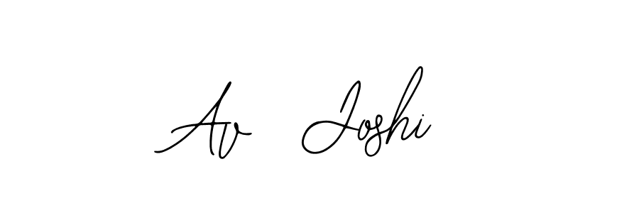 The best way (Bearetta-2O07w) to make a short signature is to pick only two or three words in your name. The name Av  Joshi include a total of six letters. For converting this name. Av  Joshi signature style 12 images and pictures png
