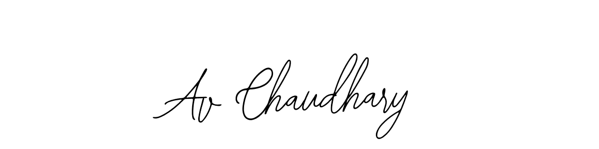 How to make Av Chaudhary signature? Bearetta-2O07w is a professional autograph style. Create handwritten signature for Av Chaudhary name. Av Chaudhary signature style 12 images and pictures png