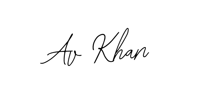 Bearetta-2O07w is a professional signature style that is perfect for those who want to add a touch of class to their signature. It is also a great choice for those who want to make their signature more unique. Get Av Khan name to fancy signature for free. Av Khan signature style 12 images and pictures png