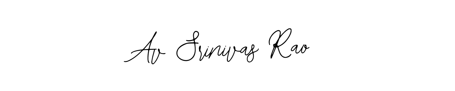 Create a beautiful signature design for name Av Srinivas Rao. With this signature (Bearetta-2O07w) fonts, you can make a handwritten signature for free. Av Srinivas Rao signature style 12 images and pictures png