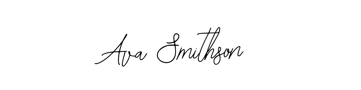 Design your own signature with our free online signature maker. With this signature software, you can create a handwritten (Bearetta-2O07w) signature for name Ava Smithson. Ava Smithson signature style 12 images and pictures png