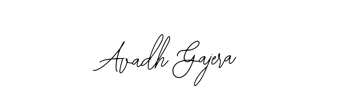 How to make Avadh Gajera name signature. Use Bearetta-2O07w style for creating short signs online. This is the latest handwritten sign. Avadh Gajera signature style 12 images and pictures png