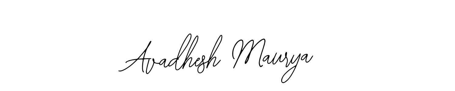 Design your own signature with our free online signature maker. With this signature software, you can create a handwritten (Bearetta-2O07w) signature for name Avadhesh Maurya. Avadhesh Maurya signature style 12 images and pictures png