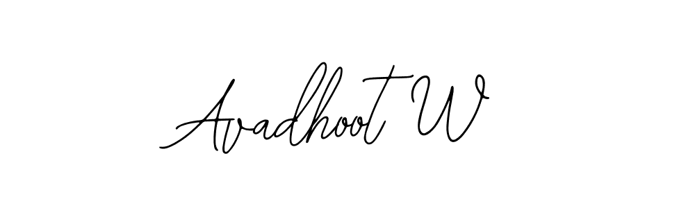 Make a beautiful signature design for name Avadhoot W. With this signature (Bearetta-2O07w) style, you can create a handwritten signature for free. Avadhoot W signature style 12 images and pictures png