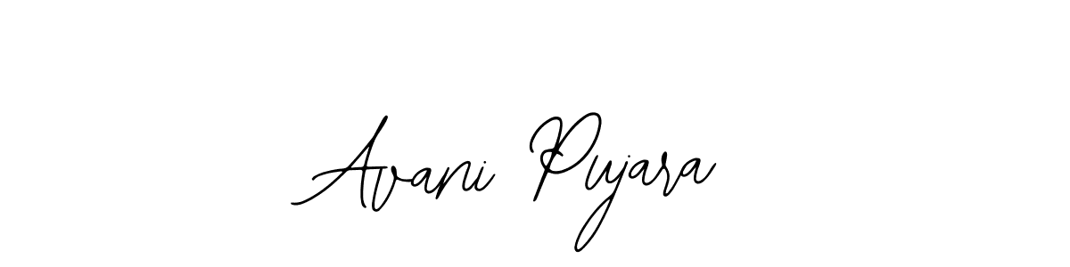 You should practise on your own different ways (Bearetta-2O07w) to write your name (Avani Pujara) in signature. don't let someone else do it for you. Avani Pujara signature style 12 images and pictures png