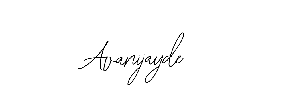 The best way (Bearetta-2O07w) to make a short signature is to pick only two or three words in your name. The name Avanijayde include a total of six letters. For converting this name. Avanijayde signature style 12 images and pictures png