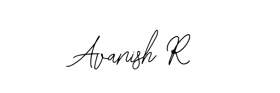 The best way (Bearetta-2O07w) to make a short signature is to pick only two or three words in your name. The name Avanish R include a total of six letters. For converting this name. Avanish R signature style 12 images and pictures png