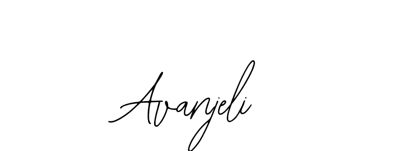 Bearetta-2O07w is a professional signature style that is perfect for those who want to add a touch of class to their signature. It is also a great choice for those who want to make their signature more unique. Get Avanjeli name to fancy signature for free. Avanjeli signature style 12 images and pictures png