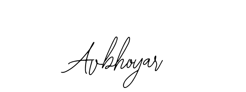 if you are searching for the best signature style for your name Avbhoyar. so please give up your signature search. here we have designed multiple signature styles  using Bearetta-2O07w. Avbhoyar signature style 12 images and pictures png