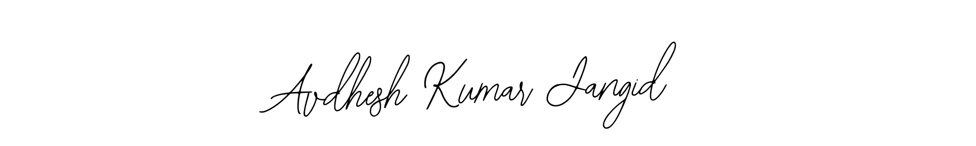 How to make Avdhesh Kumar Jangid name signature. Use Bearetta-2O07w style for creating short signs online. This is the latest handwritten sign. Avdhesh Kumar Jangid signature style 12 images and pictures png