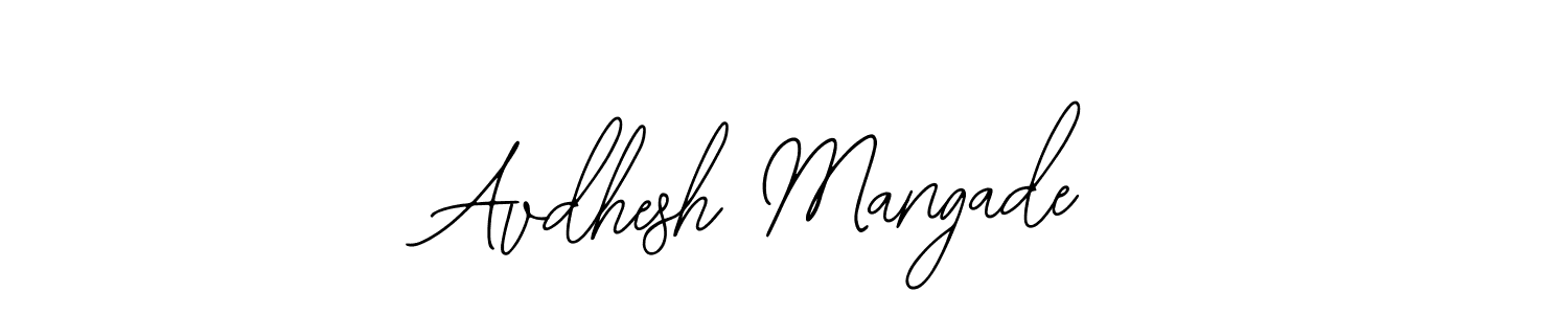 How to make Avdhesh Mangade name signature. Use Bearetta-2O07w style for creating short signs online. This is the latest handwritten sign. Avdhesh Mangade signature style 12 images and pictures png