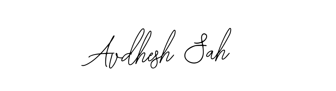 How to make Avdhesh Sah name signature. Use Bearetta-2O07w style for creating short signs online. This is the latest handwritten sign. Avdhesh Sah signature style 12 images and pictures png