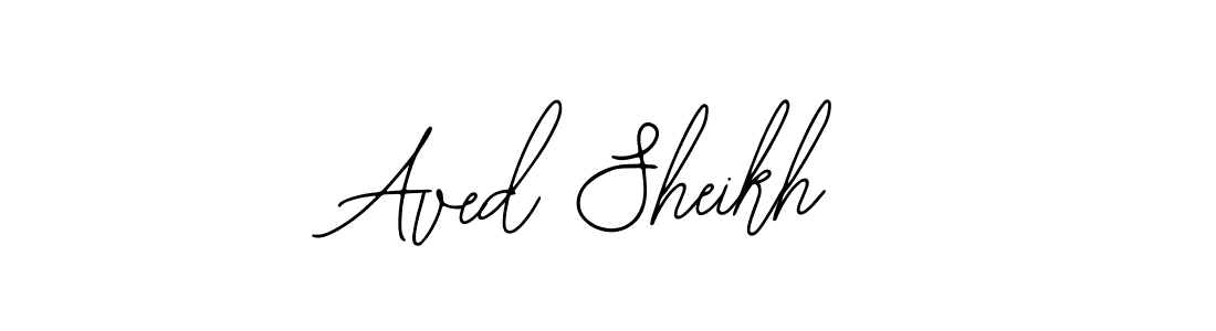 You should practise on your own different ways (Bearetta-2O07w) to write your name (Aved Sheikh) in signature. don't let someone else do it for you. Aved Sheikh signature style 12 images and pictures png