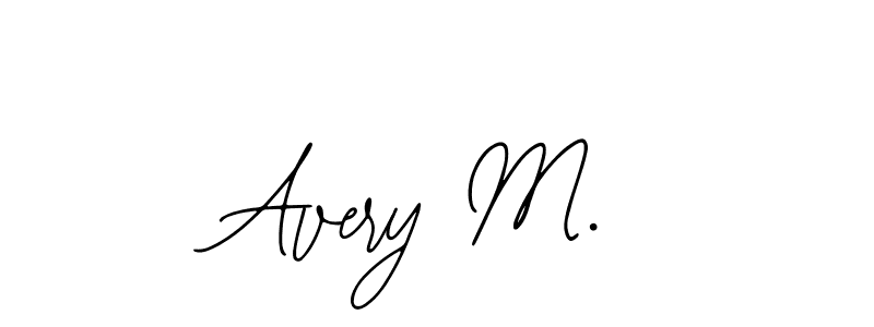 if you are searching for the best signature style for your name Avery M.. so please give up your signature search. here we have designed multiple signature styles  using Bearetta-2O07w. Avery M. signature style 12 images and pictures png
