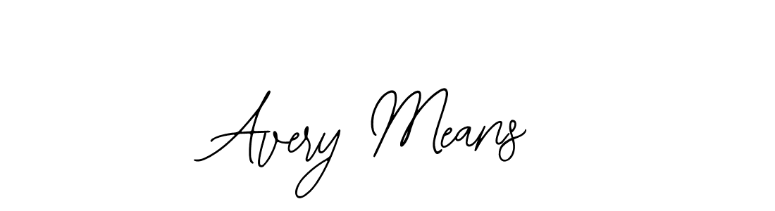 Similarly Bearetta-2O07w is the best handwritten signature design. Signature creator online .You can use it as an online autograph creator for name Avery Means. Avery Means signature style 12 images and pictures png