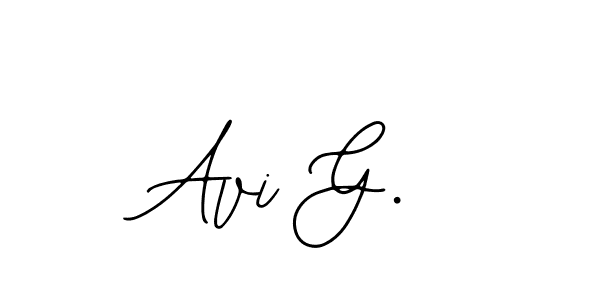 Similarly Bearetta-2O07w is the best handwritten signature design. Signature creator online .You can use it as an online autograph creator for name Avi G.. Avi G. signature style 12 images and pictures png