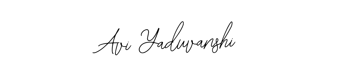 The best way (Bearetta-2O07w) to make a short signature is to pick only two or three words in your name. The name Avi Yaduvanshi include a total of six letters. For converting this name. Avi Yaduvanshi signature style 12 images and pictures png