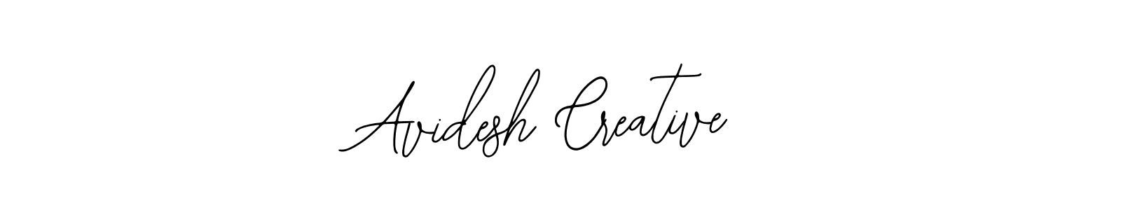 Use a signature maker to create a handwritten signature online. With this signature software, you can design (Bearetta-2O07w) your own signature for name Avidesh Creative. Avidesh Creative signature style 12 images and pictures png