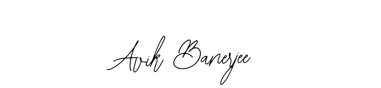 Design your own signature with our free online signature maker. With this signature software, you can create a handwritten (Bearetta-2O07w) signature for name Avik Banerjee. Avik Banerjee signature style 12 images and pictures png