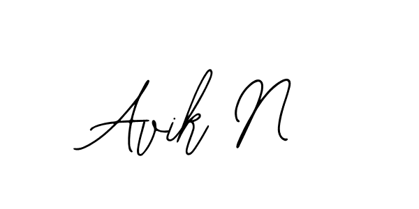 It looks lik you need a new signature style for name Avik N. Design unique handwritten (Bearetta-2O07w) signature with our free signature maker in just a few clicks. Avik N signature style 12 images and pictures png