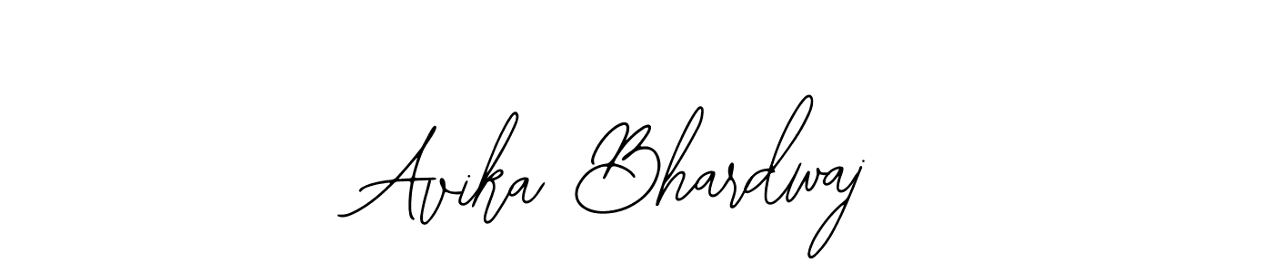 How to make Avika Bhardwaj name signature. Use Bearetta-2O07w style for creating short signs online. This is the latest handwritten sign. Avika Bhardwaj signature style 12 images and pictures png