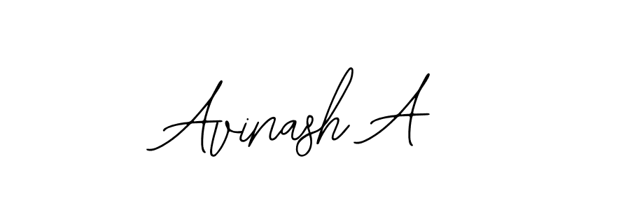 Design your own signature with our free online signature maker. With this signature software, you can create a handwritten (Bearetta-2O07w) signature for name Avinash A. Avinash A signature style 12 images and pictures png