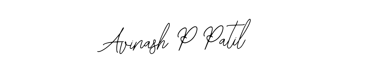 How to make Avinash P Patil name signature. Use Bearetta-2O07w style for creating short signs online. This is the latest handwritten sign. Avinash P Patil signature style 12 images and pictures png