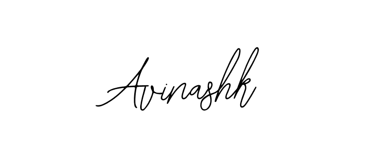 How to make Avinashk name signature. Use Bearetta-2O07w style for creating short signs online. This is the latest handwritten sign. Avinashk signature style 12 images and pictures png