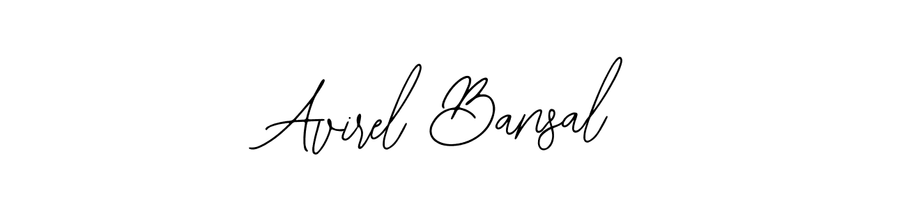 You should practise on your own different ways (Bearetta-2O07w) to write your name (Avirel Bansal) in signature. don't let someone else do it for you. Avirel Bansal signature style 12 images and pictures png