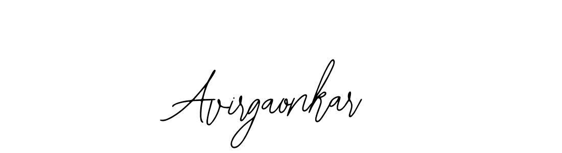 Also You can easily find your signature by using the search form. We will create Avirgaonkar name handwritten signature images for you free of cost using Bearetta-2O07w sign style. Avirgaonkar signature style 12 images and pictures png