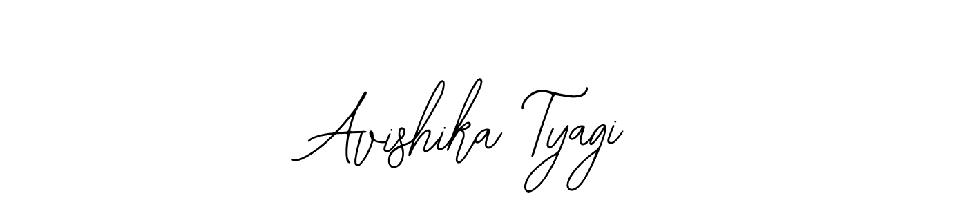 The best way (Bearetta-2O07w) to make a short signature is to pick only two or three words in your name. The name Avishika Tyagi include a total of six letters. For converting this name. Avishika Tyagi signature style 12 images and pictures png